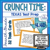 Fourth Grade STAAR Math STAAR Texas Test Prep Task Cards M
