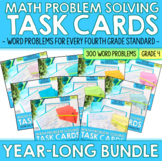 Fourth Grade Math Word Problem Solving Task Cards | Year L