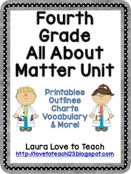 Preview of Fourth Grade Matter Unit