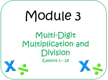 Preview of Fourth Grade Module 3 Bundle (Compatible w/ Eureka Math)