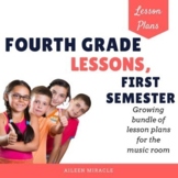 Music Lesson Plans for Fourth Grade, First Semester