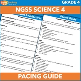 Free Fourth Grade Science Pacing Guide for NGSS