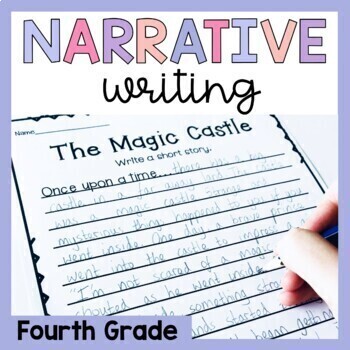 Preview of Fourth Grade Narrative Writing Prompts and Worksheets