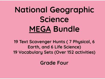 Preview of Fourth Grade National Geographic Science MEGA Bundle
