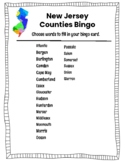 Fourth Grade New Jersey Counties Bingo