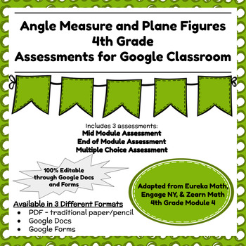 Preview of Digital & Printable Engage NY Grade 4 Module 4 - Assessments
