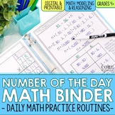 4th Grade Number of the Day Math Morning Work Binder | Dig