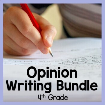 Preview of 4th Grade Persuasive Opinion Writing Bundle | PowerPoint, Worksheets, Crafts