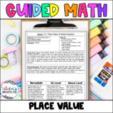 Place Value 4th Grade Guided Math - Lessons & Small Groups