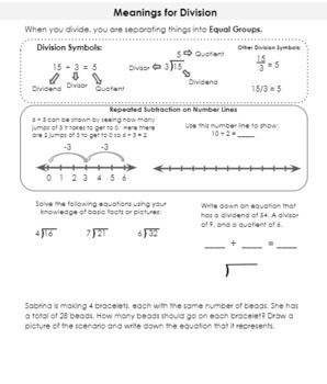 Fourth Grade Printable Math Notebook by Bright Spots Teaching | TPT