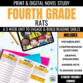 Fourth Grade Rats Novel Study Activities & Comprehension Q