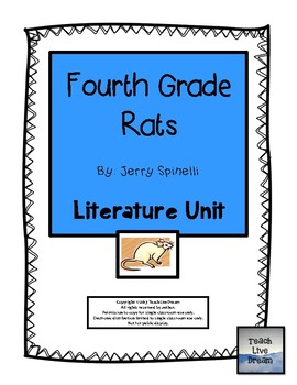 Preview of Fourth Grade Rats, by Jerry Spinelli: Literature Unit