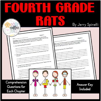 Preview of Fourth Grade Rats by Jerry Spinelli Chapter Comprehension Questions & Key