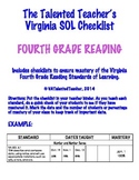 Fourth Grade Reading SOL Checklist