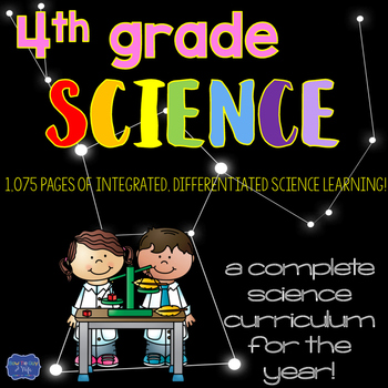 Preview of Fourth Grade Science Curriculum bundle for the WHOLE YEAR