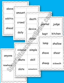 Fourth Grade Sight Word Flash Cards by Special Education Depot | TpT
