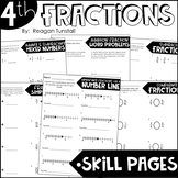Fourth Grade Skill Pages Fractions