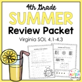 Fourth Grade Summer Math Review Packet (SOL 4.1, 4.2, 4.3)