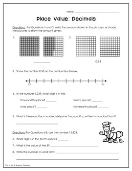 Fourth Grade Summer Math Review Packet (SOL 4.1-4.3) by Alyssa Teaches