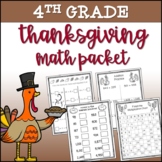 Fourth Grade Thanksgiving Math Packet