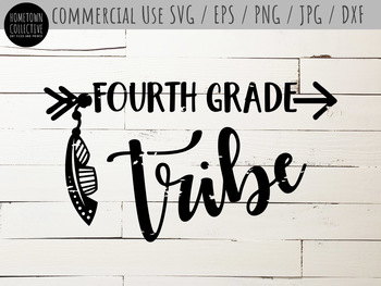 Fourth Grade Tribe Cutting File And Clip Art Svg Eps Png Jpg Dxf