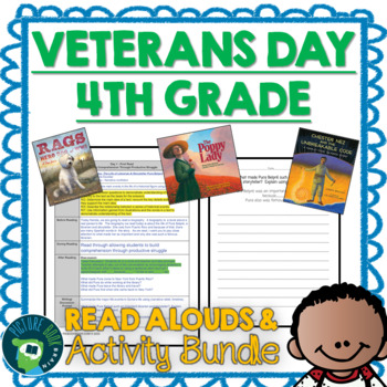 Preview of Fourth Grade Veterans Day Bundle - Read Alouds and Google Activities