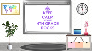 keep calm because 4th grade rocks