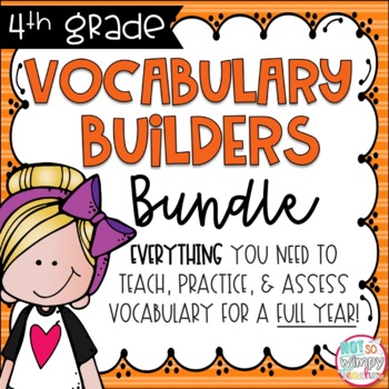 Preview of Vocabulary Builders FULL YEAR Bundle FOURTH GRADE