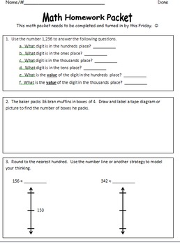 4 grade math homework help