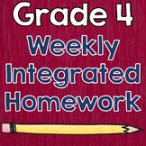 Fourth Grade Weekly Integrated Homework