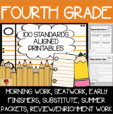 Fourth Grade Worksheets {100 Standards Aligned Printables}