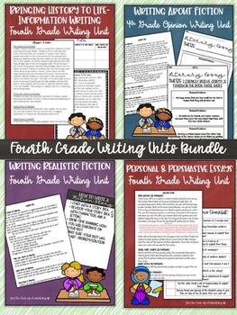 Preview of Fourth Grade Writing Bundle