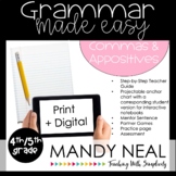 Print + Digital Fourth and Fifth Grade Grammar Activities 