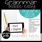 Print + Digital Fourth & Fifth Grade Grammar Activities(Si
