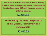 Fourth grade CC Science standards in "I can" statements