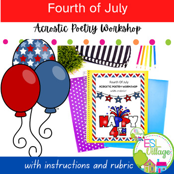 Preview of 4th of July Acrostic Poetry Workshop
