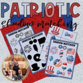 Fourth of July Activities Shadow Matching for Preschoolers
