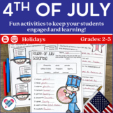 Fourth of July Activities Printable and Digital
