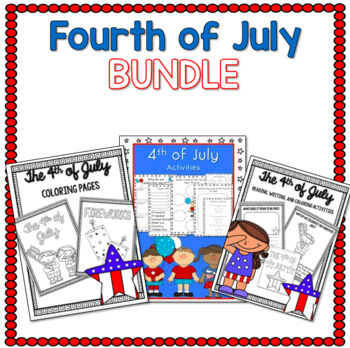 Fourth of July BUNDLE of Activities by Countless Smart Cookies | TPT