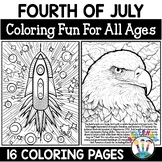 Fourth of July Coloring Pages Activities Patriotic Holiday