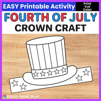 Preview of 4th of July Headband Craft | President's Day Uncle Sam Hat | Veteran's Day Crown