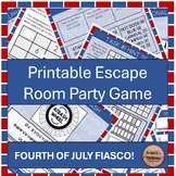 Fourth of July Fiasco Printable Escape Room Party Game