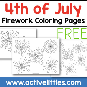 Preview of Fourth of July Firework Free Printable Toddler Preschool