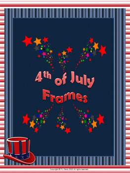 Preview of Fourth of July Frames Distance Learning