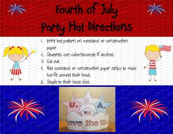 Fourth of July Hat Craft - Mama Teaches