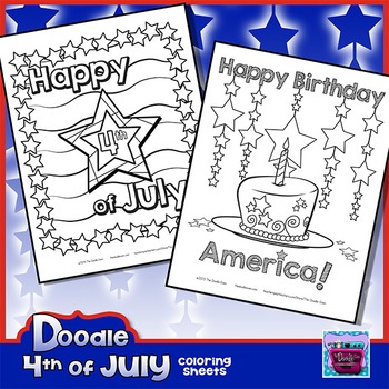 Preview of 4th of July & Independence Day Coloring Sheets
