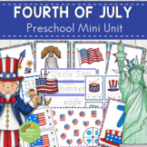 Fourth of July Independence Day Preschool Math and Literac