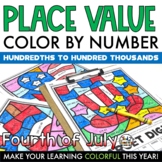 Fourth of July Place Value Morning Work Place Value to 100