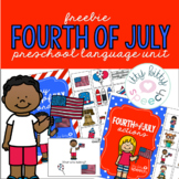 Fourth of July Preschool Language Unit FREEBIE