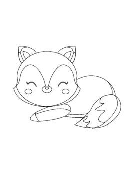 fox coloring pages